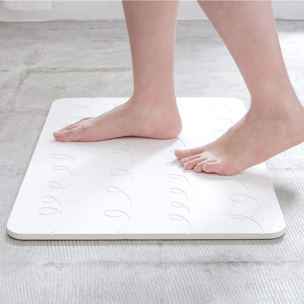 Diatom Mud Foot Pad Board Square Bathroom Anti Slip Bath Shower Diatom Mud Absorbent Pad