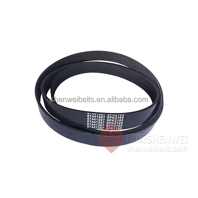 small electric motor v belts v-ribbed belt 8pk motorcycle 10pk-1487 8pk1650 fan belt for komatsu excavator
