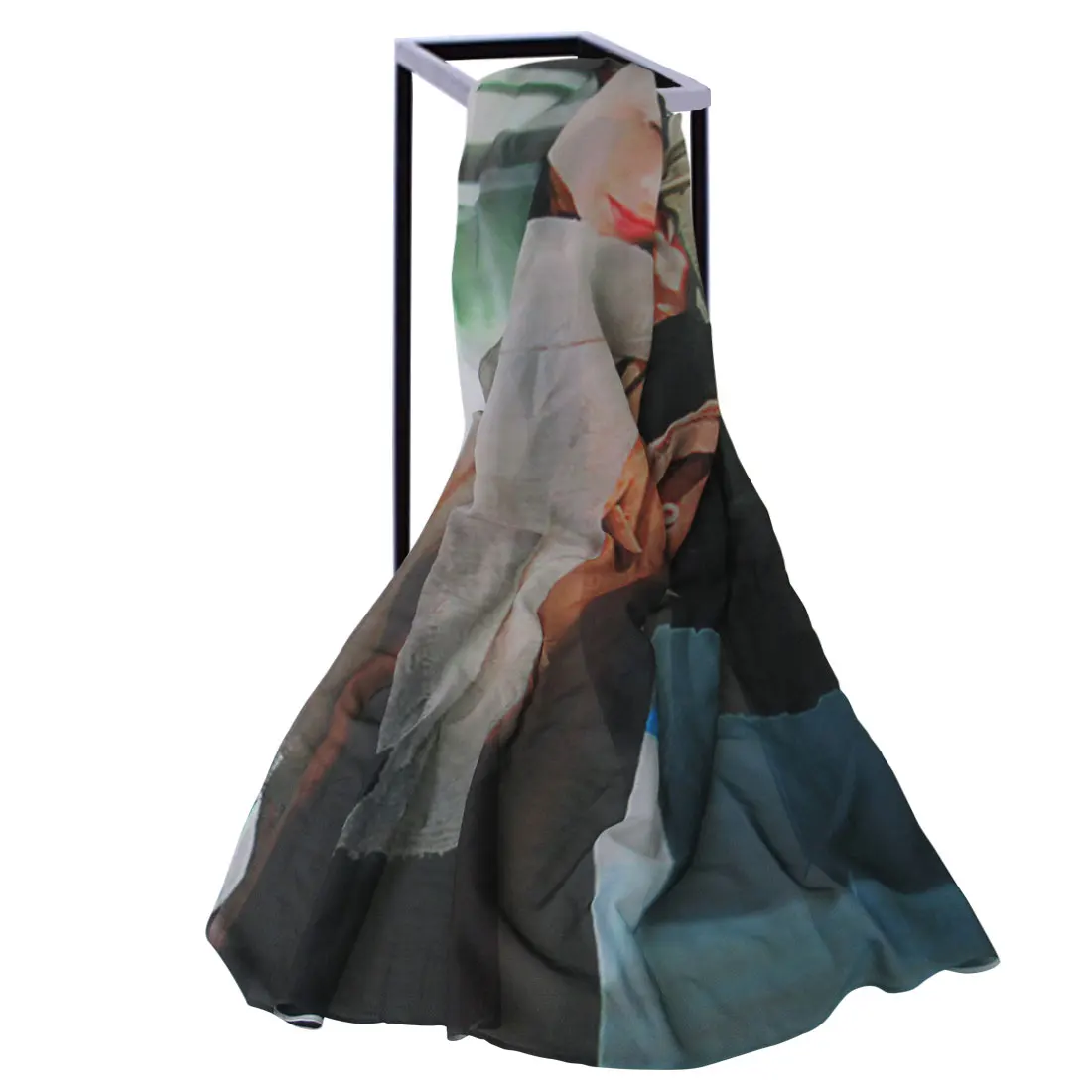 Summer Sarong WhiteWild Rose Plumeria Tattoo Hawaiian Print Pareo (sarong) Lava lava Cover up Bikini Scarf for Women MOQ 1