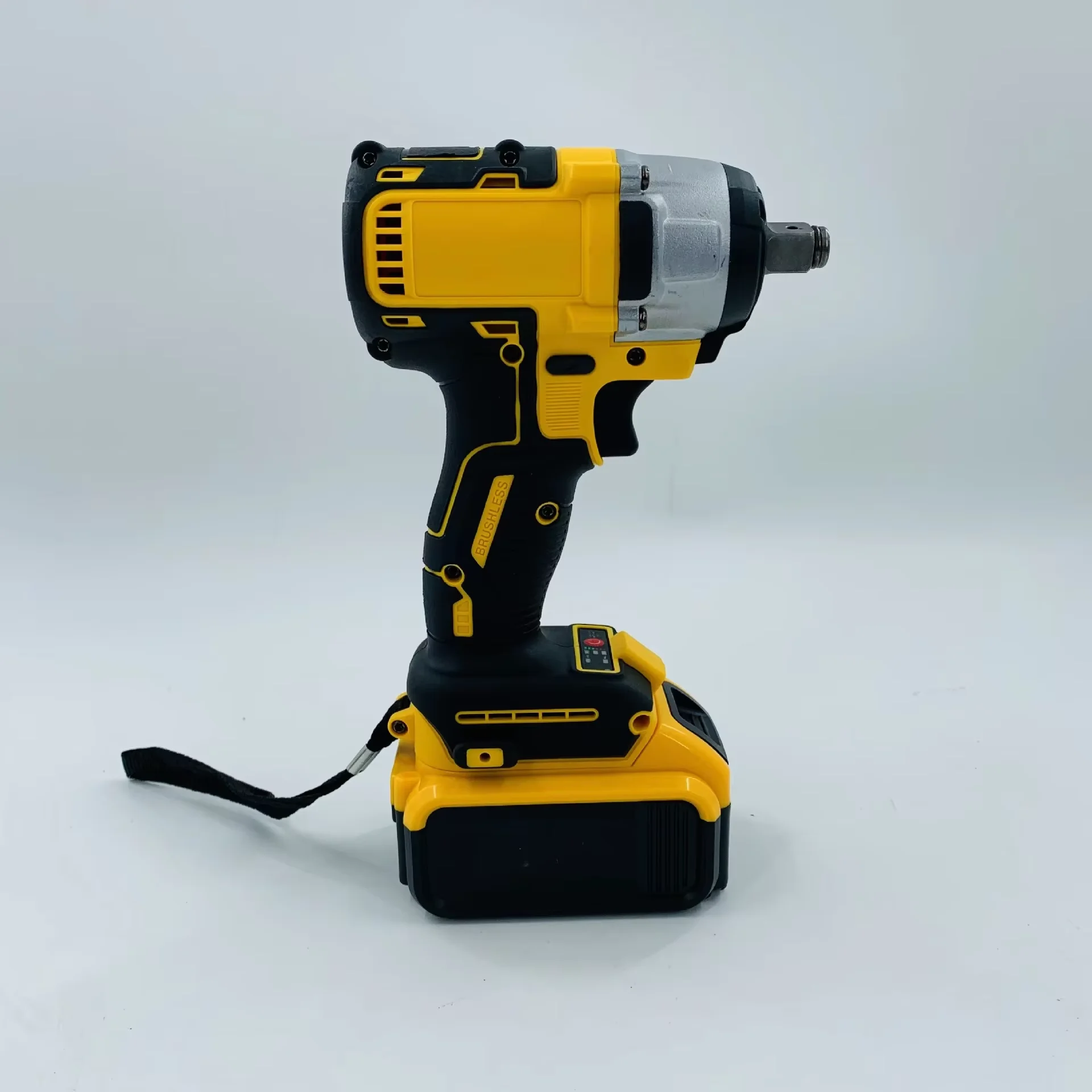 21V High Torque Cordless Wrench Rechargeable Lithium Brushless Electric Impact Power Wrench Industrial Grade Battery Powered
