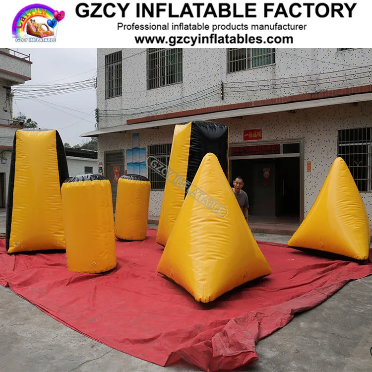 inflatable paintballgun paintball inflatable paintball field on hot sale