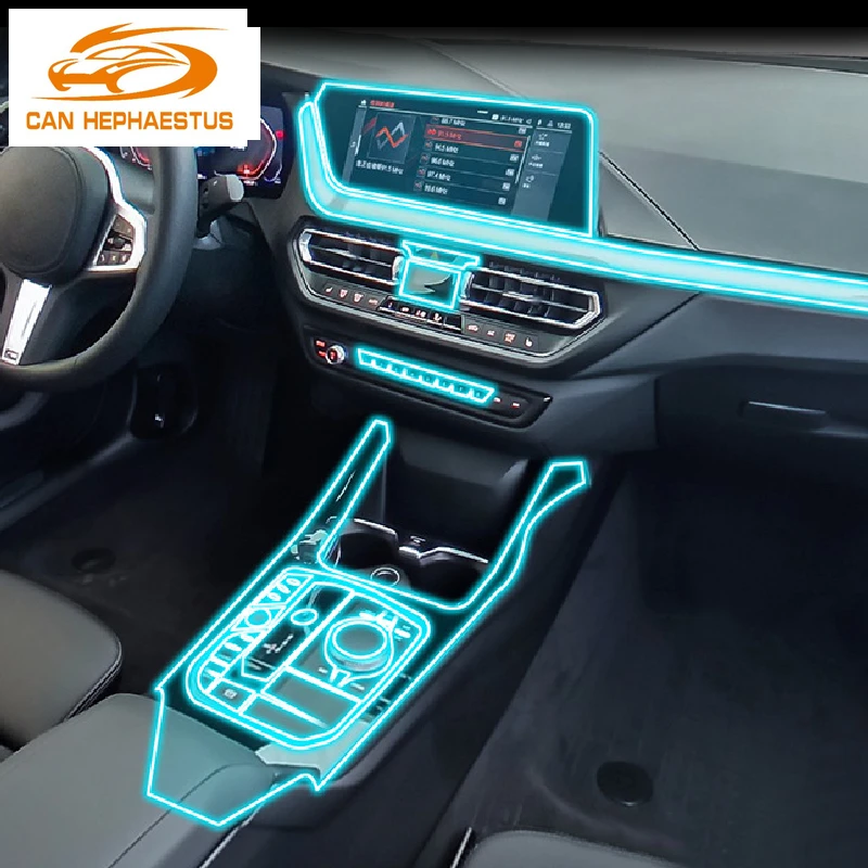 For BMW F40 Series 1 2019-2022 Dashboard Panel Center Console Protective film Screen Anti-scratch TPU Car Interior Accessories
