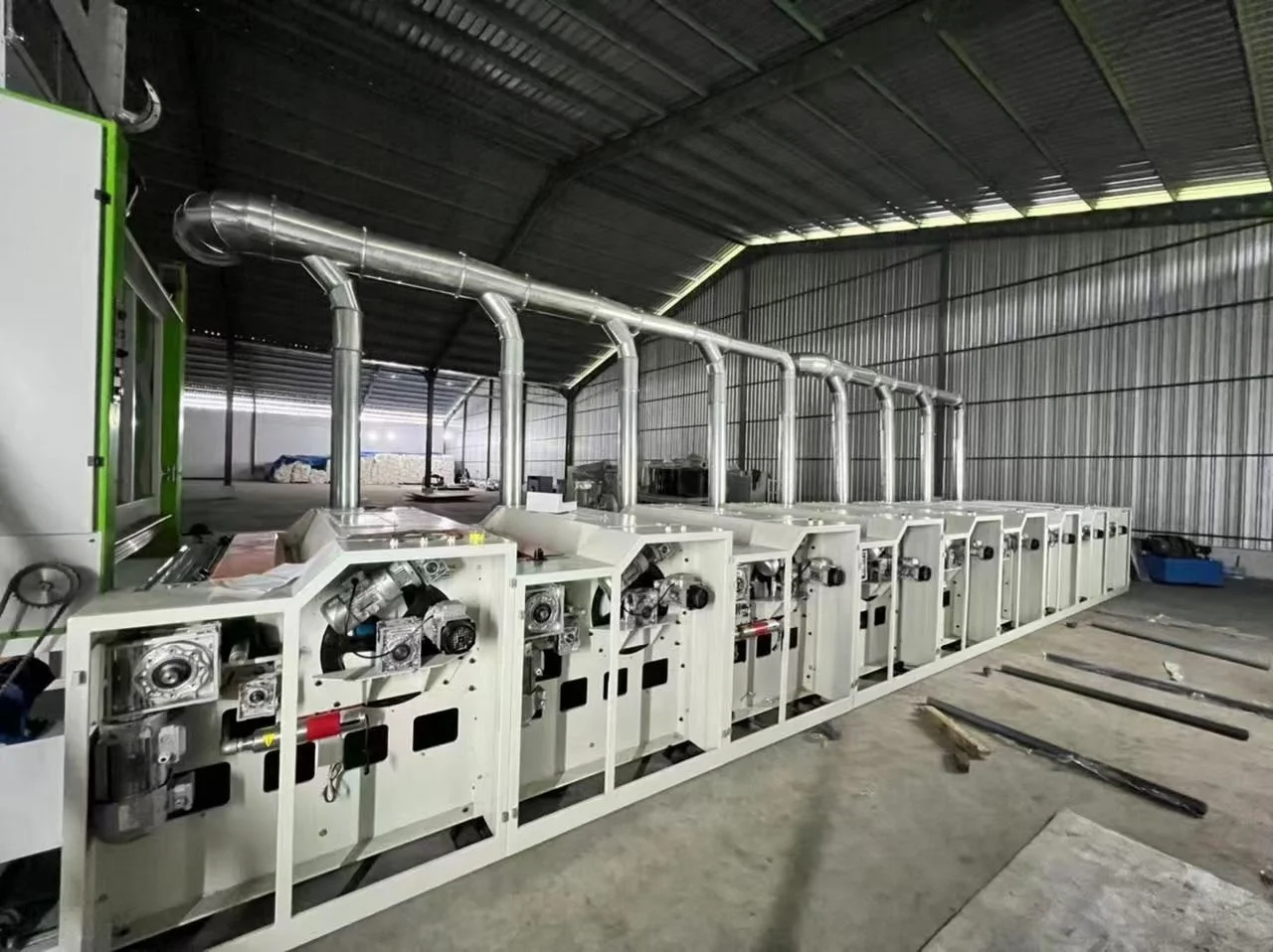 full automatic polyester and cotton fabric opening and recycling machine for spinning factory