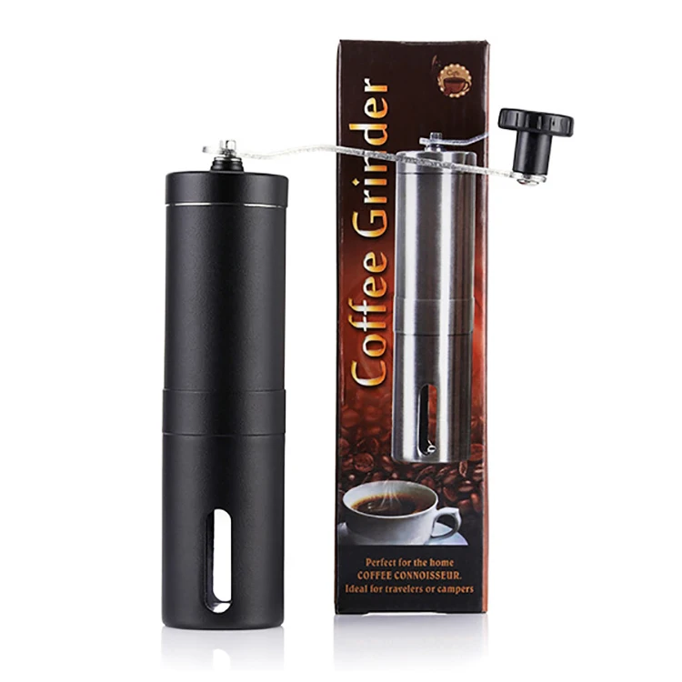 Coffee Grinder Hand Manual Handmade Coffee Bean Burr Grinders Mill Kitchen Tool Crocus Grinders Mini Stainless Steel Battery