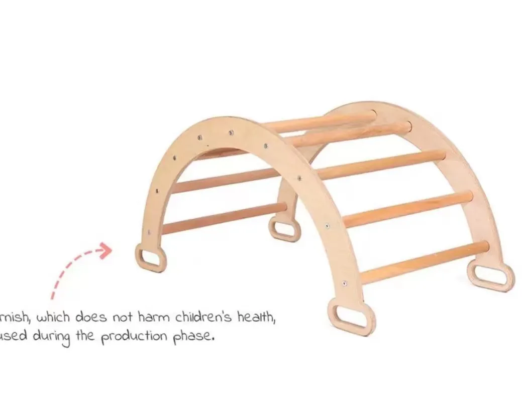 wooden Triangle Climber Kids Climbing ramp foldable slide climbing toys for toddlers climbing frame ladder