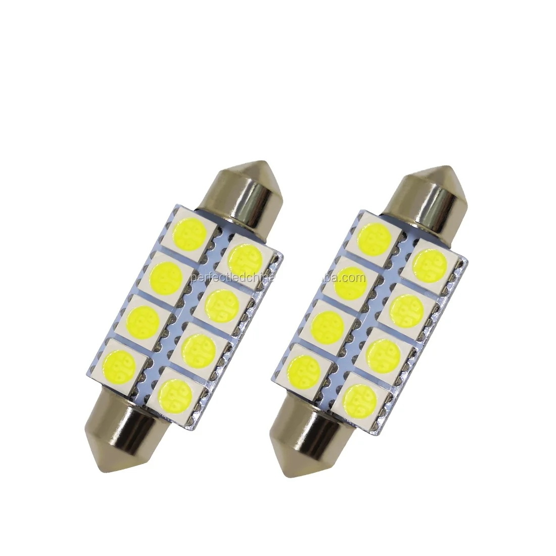 car accessories interior decorative faros para auto 6W led bulb Festoon 8smd 5050 W5W Canbus dc12v led bulb luces led para coche