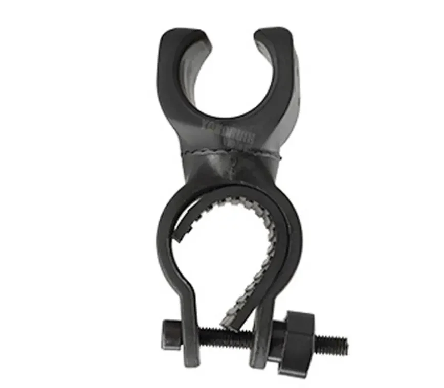 360 Swivel Wholesale Cycling Grip Mount Bike Clamp Bicycle Flashlight LED Torch Light Plastic Holder Clip