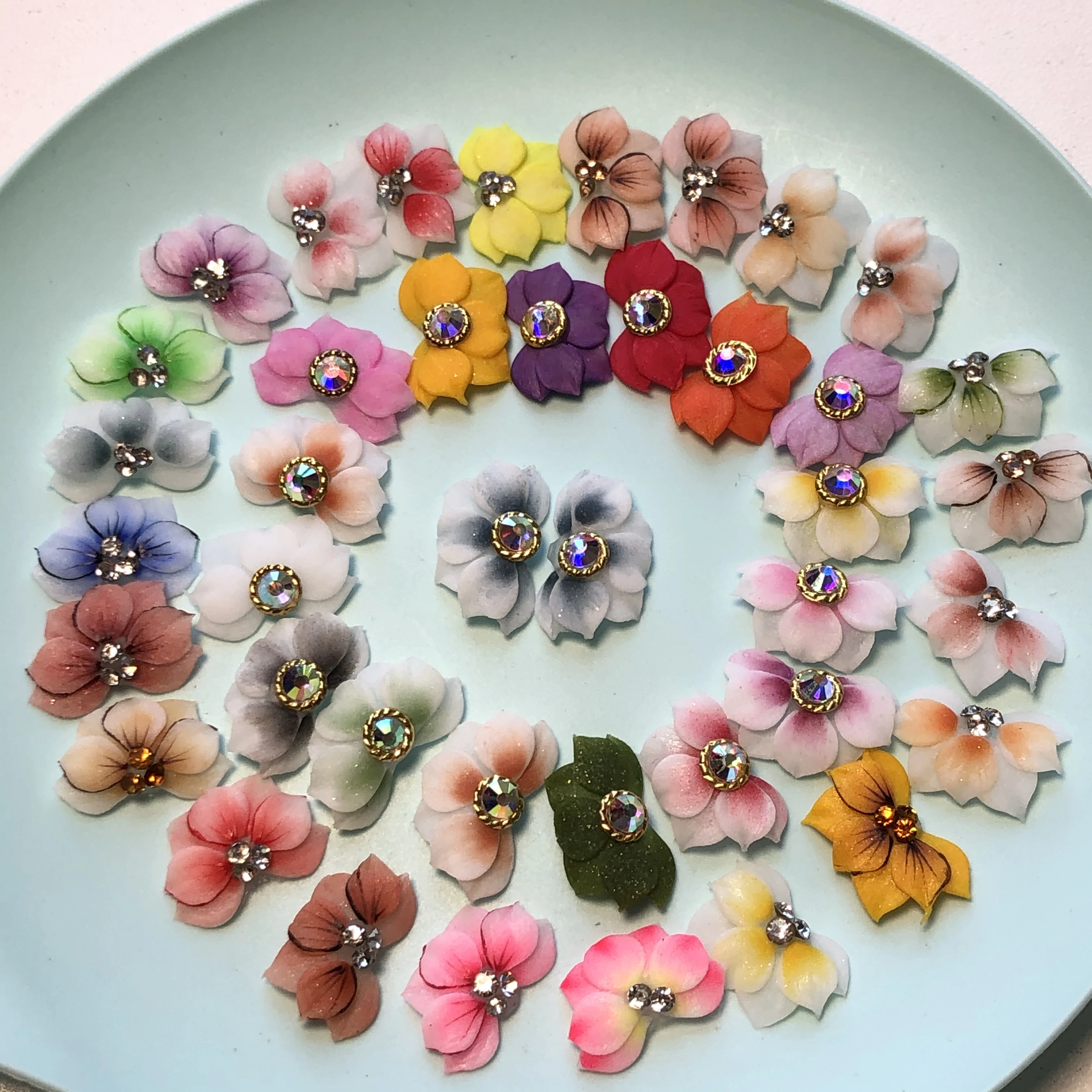 Toyoung Kawaii Ручной Работы Хэллоуин Рождество дизайн ногтей шармы 3D акриловые цветы