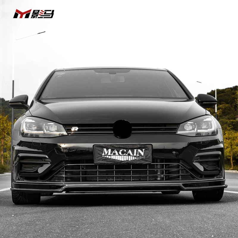 Parts for Volkswagen MK7.5 Front Bumper Lip Spoiler for VW GOLF VII 7 golf 7.5 GTI R R-line2014-2020