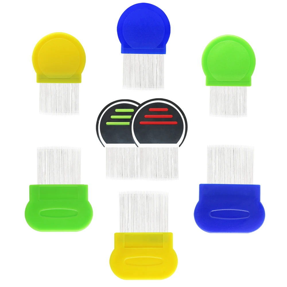 Free sample lice comb for pet with stainless steel rounded end no hurt pet skin factory supply