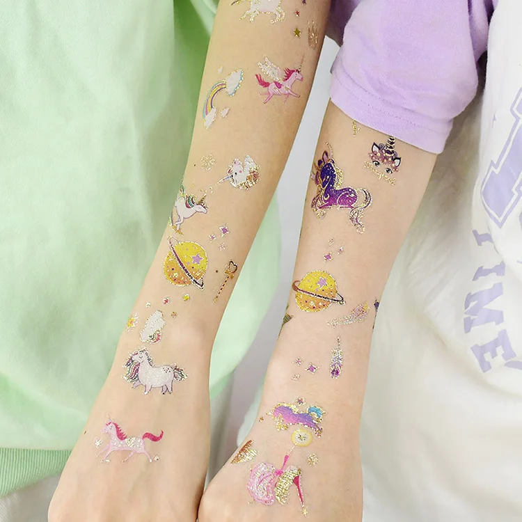 Custom Cute Cartoon Temporary Tattoo Stickers Body Face Set Sticker Tattoo For Kid
