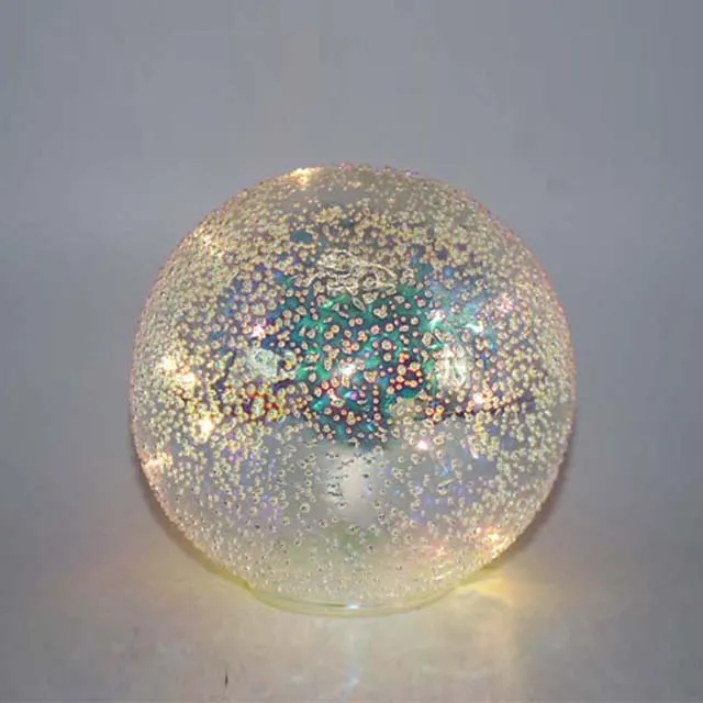 Круглые блестящие настольные украшения со стеклянным шариком 4,6 дюйма