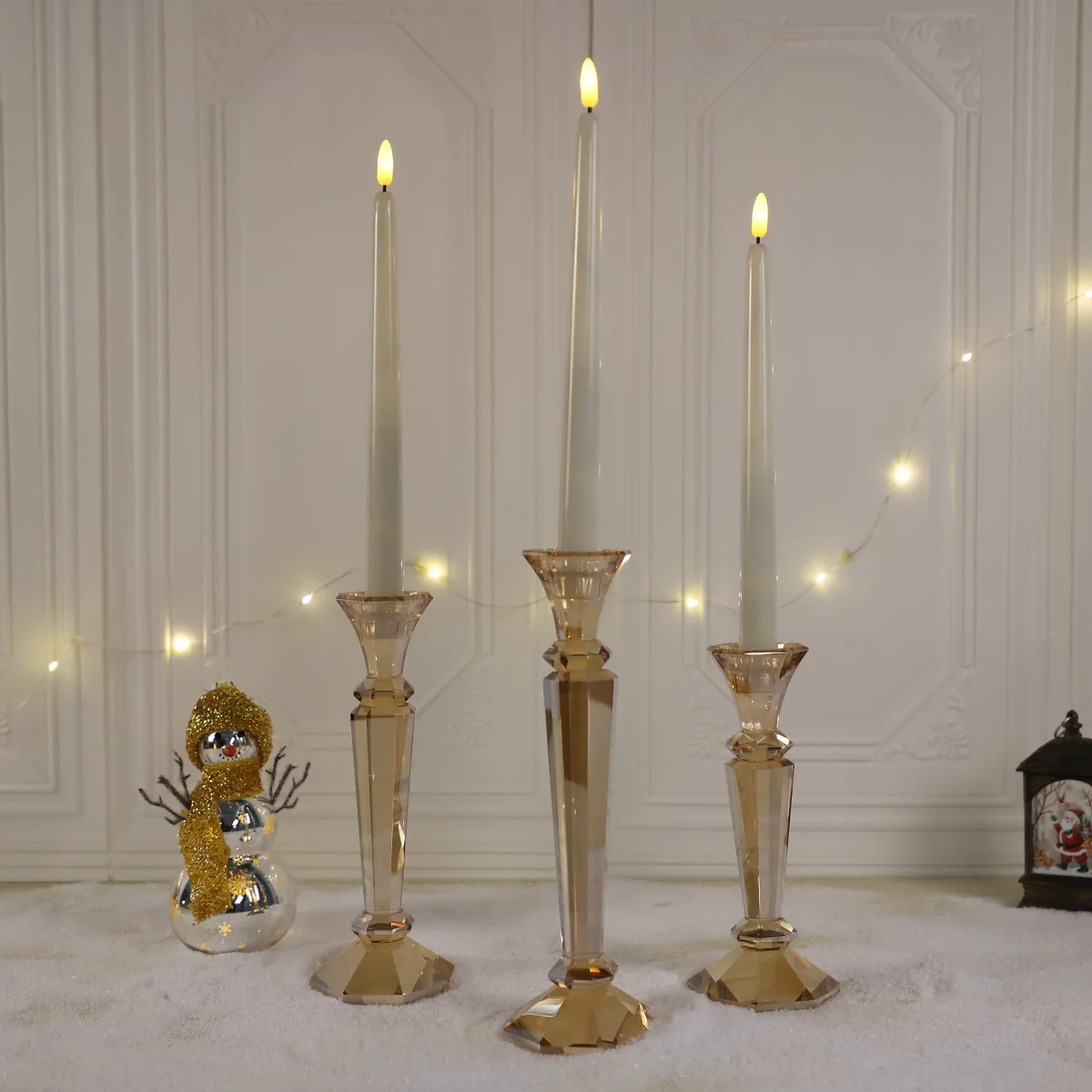 Стеклянный подсвечник Votive прозрачный стеклянный тень прямой цилиндрический светильник