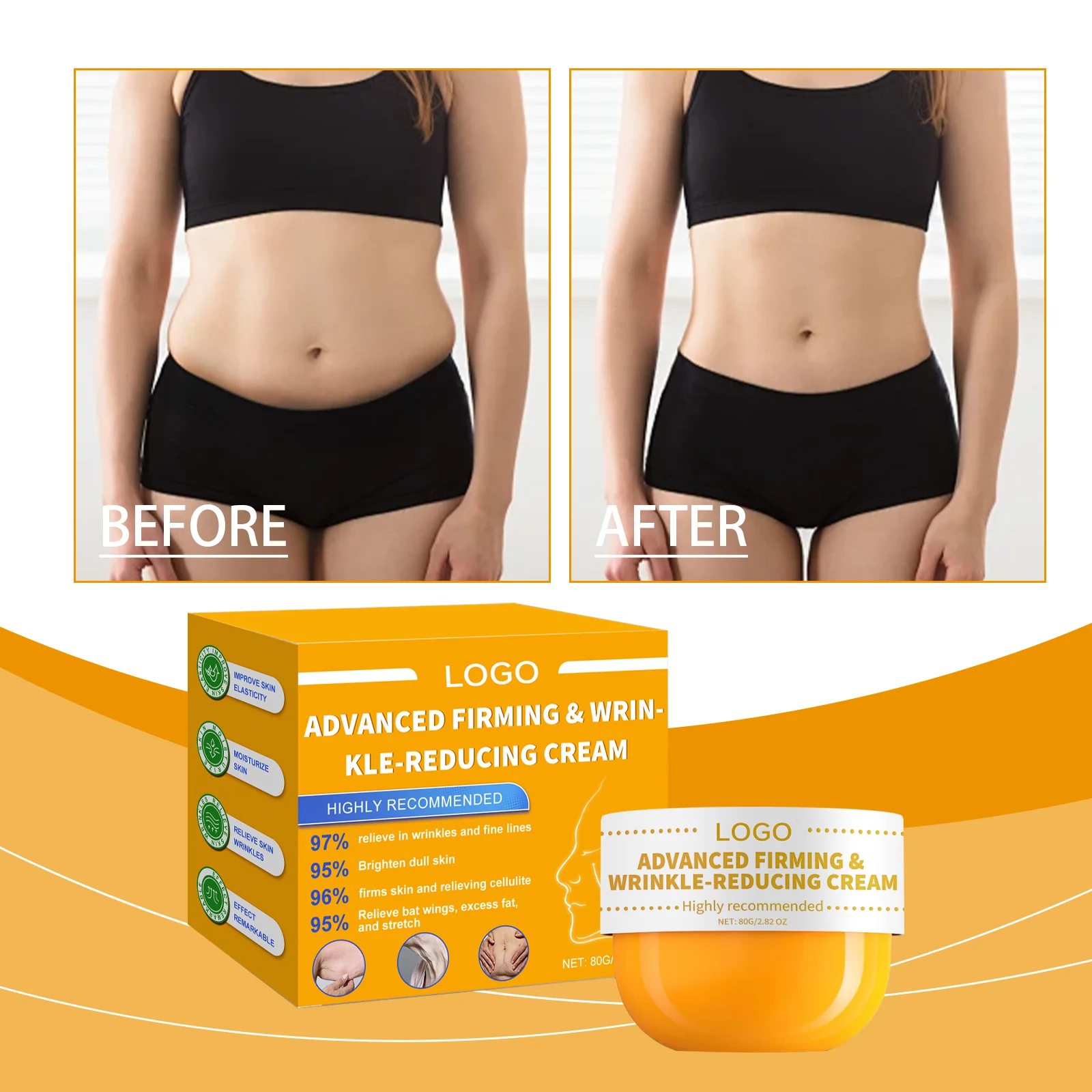 Collagen Firming Body Shaping slimming Cream for body Reduce Wrinkles advanced firming wrinkle reducing cream
