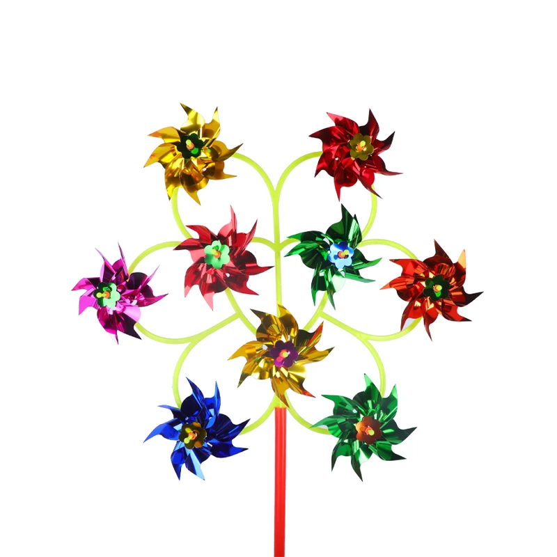 New Arrival Hot Sell Kids Plastic Toy Windmills Garden Pinwheel