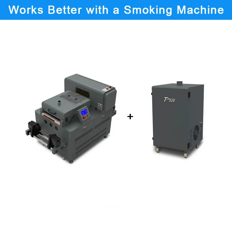 Factory New A3 30cm PET Film DTF Printer  XP600 with Powder Shaking Dyer Machine All in One