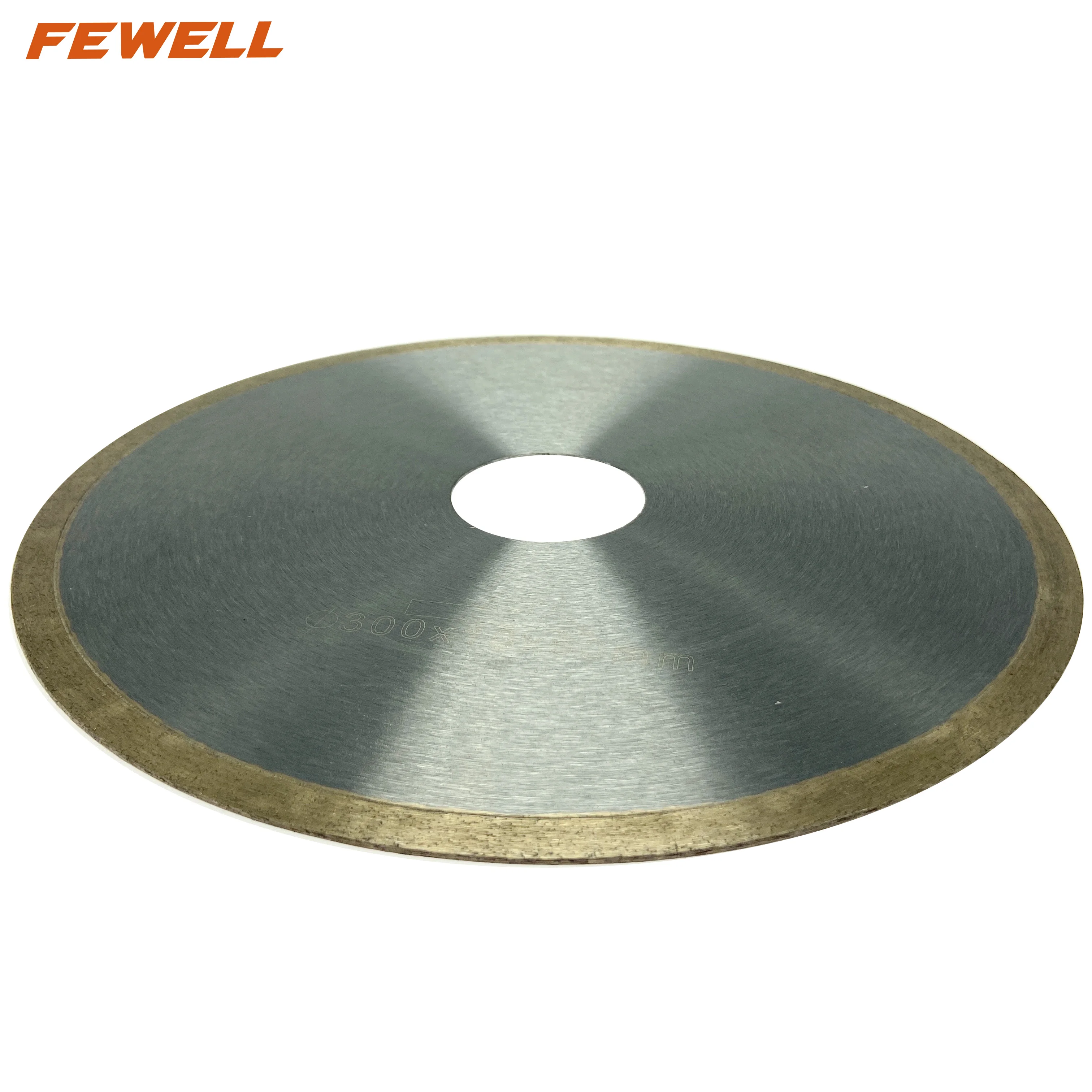 Hot Press 12inch sintered  300*2.0*10*60mm continous rim sharpener diamond disc for cutting ceramic tile porcelain