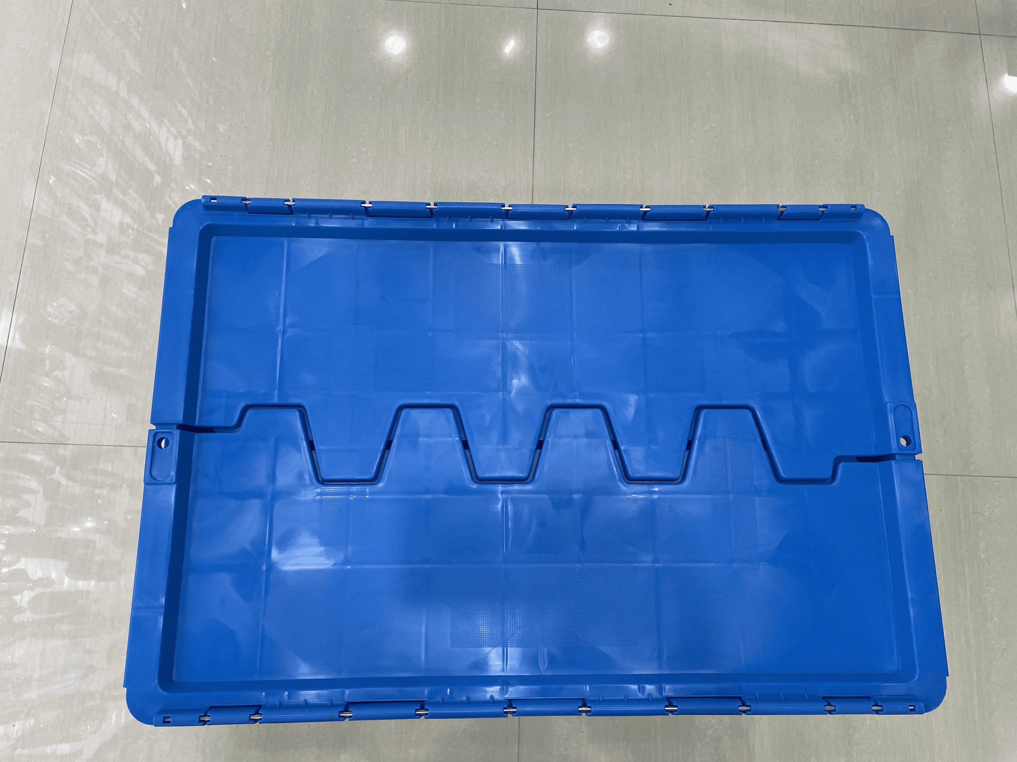 Factory direct supply folding dust box logistics weekly packing thickened plastic box with lid food fresh delivery transit box