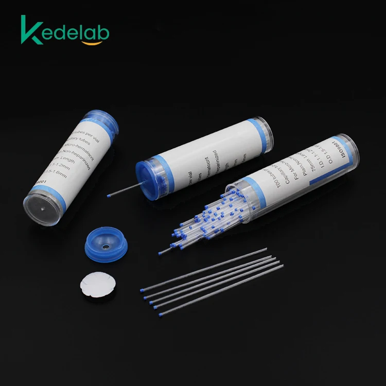 glass capillary tube blood collection disposable micro capillary tube sodium heparinized