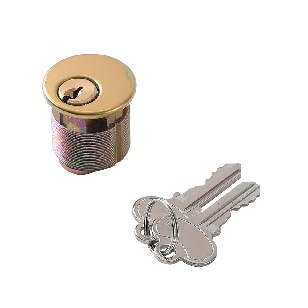 Promotional Mortise Cylinder Lock Standard Cam Polished Brass Door Lock