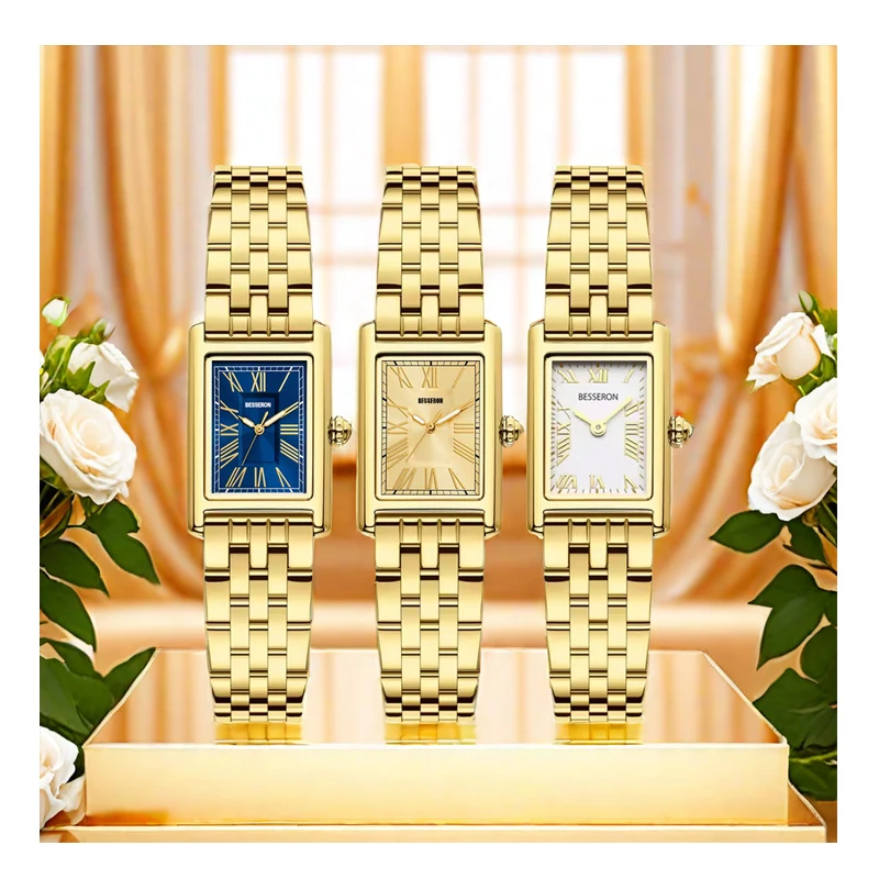 Custom Logo Women Ladies Ultra Rose Gold Stainless Steel Online Shopping Girls Strap Waterproof Quartz Watches Montre Femme Luxe