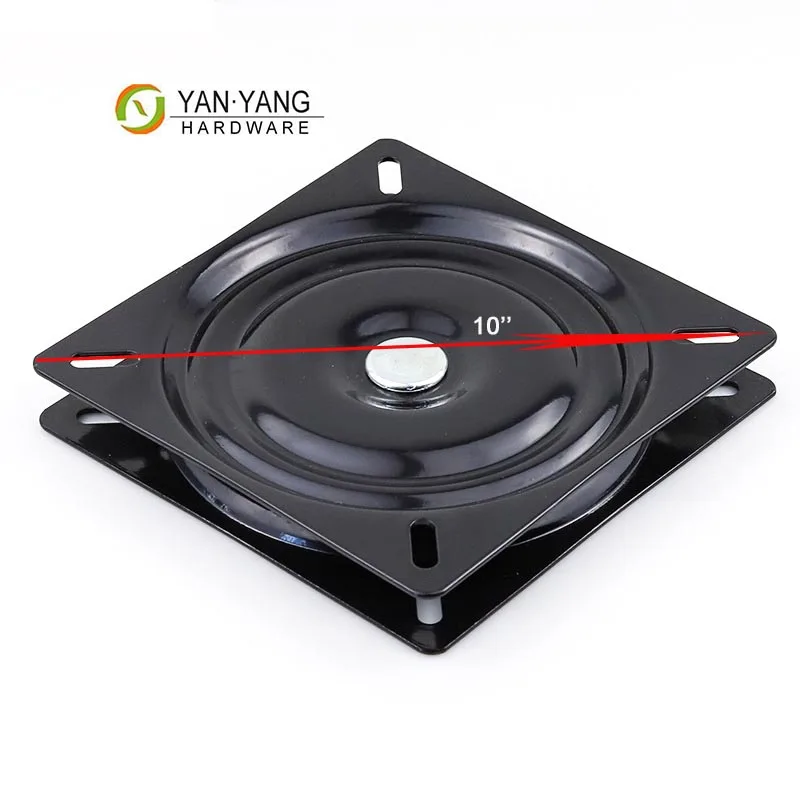 Yanyang Factory Sale 10 Inches Furniture Hinge Round Rotating Swivel Turntable Plate For Sofa Chair