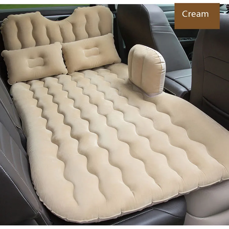  Автомобильный надувной матрас для отдыха на природе путешествий кемпинга Флокирование + ПВХ воздушный коврик автоматическая надувная автомобильная кровать внедорожника заднее