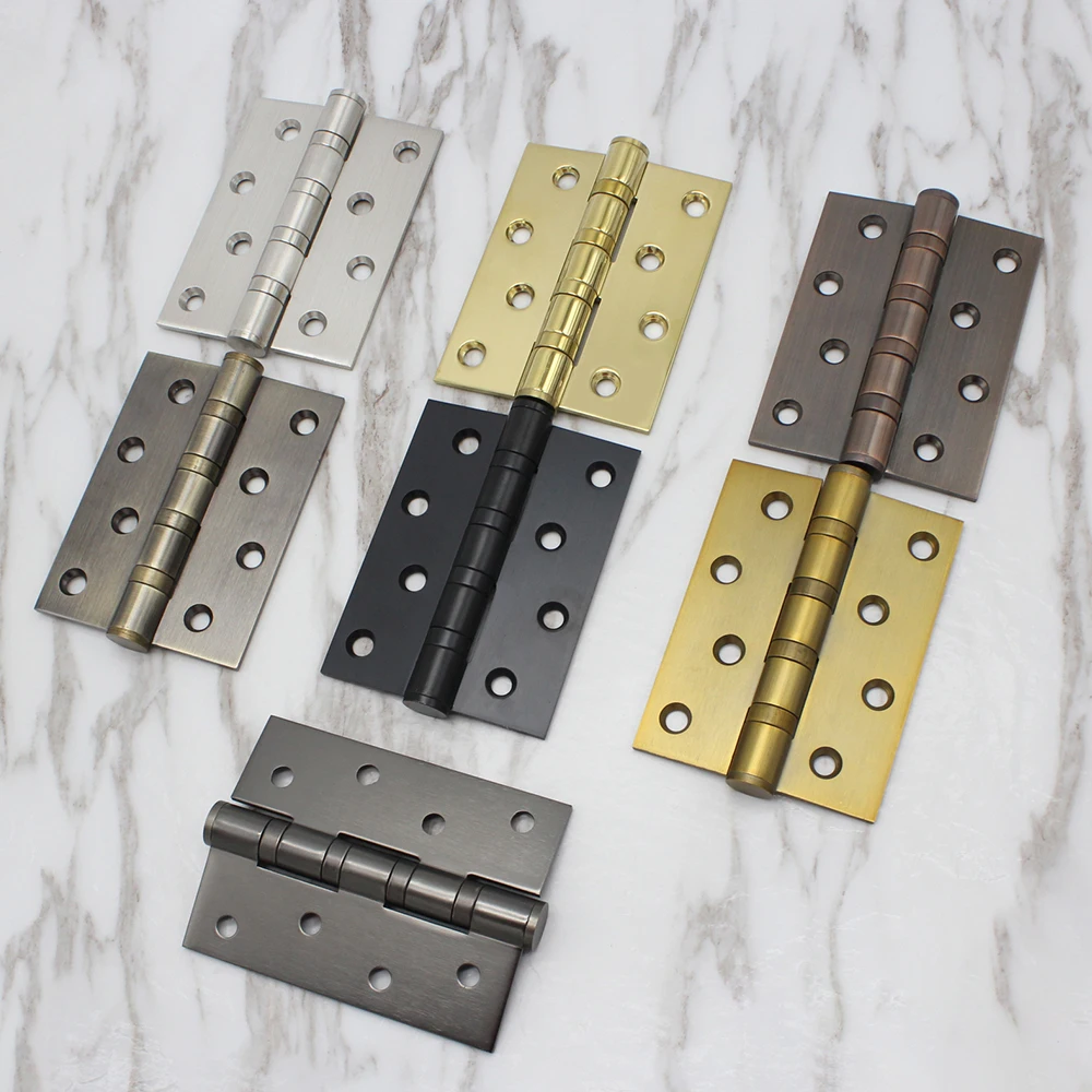 Stainless Steel Flat Hinge Bedroom Wooden Door Bathroom Hinge Silent Bearing 3.0mm Flat Hinge Folding