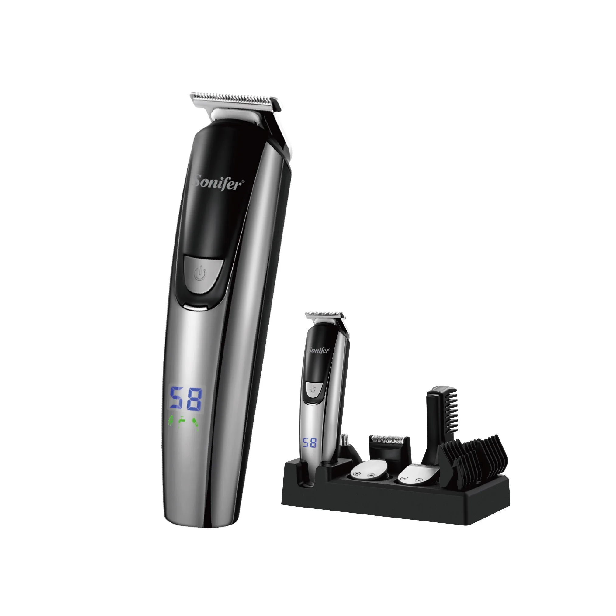 Sonifer SF-9612 6 In 1 Multifunction Hair Clipper IPX5 Waterproof Styling Profession Kit High Quality Hair Trimmer