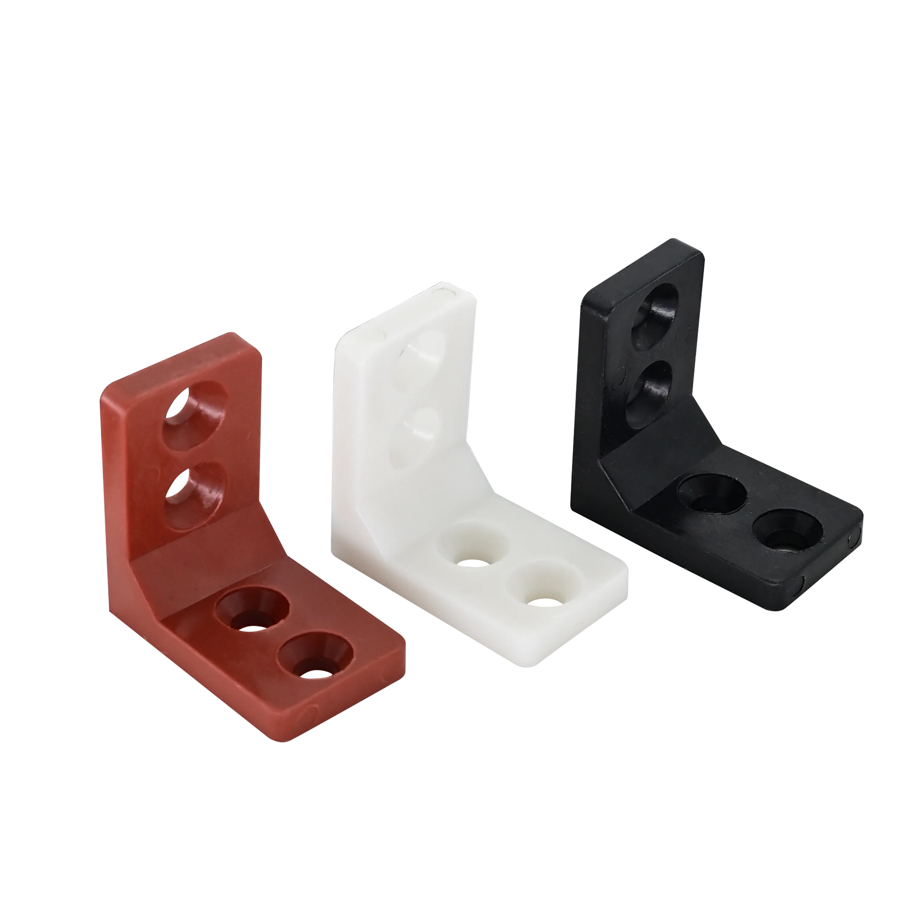 4 Holes  Furniture Corner Bracket Square Tube Brackets Cabinet Shelf Corner Brace Joint Plastic Corner Brackets