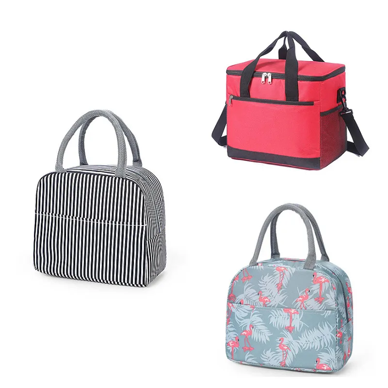 Custom Logo Promotional Large Size Portable Thermal Insulation, Non Woven Adult Lunch Cooler Tote Bags For Food/