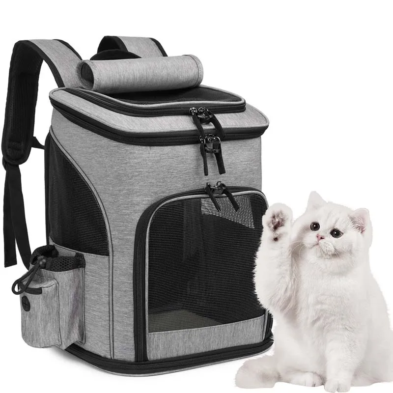 Pet Airlines approved cat Backpack, Dog Hiking Backpack Small pet carrier, Cat backpack carrier outdoor removable