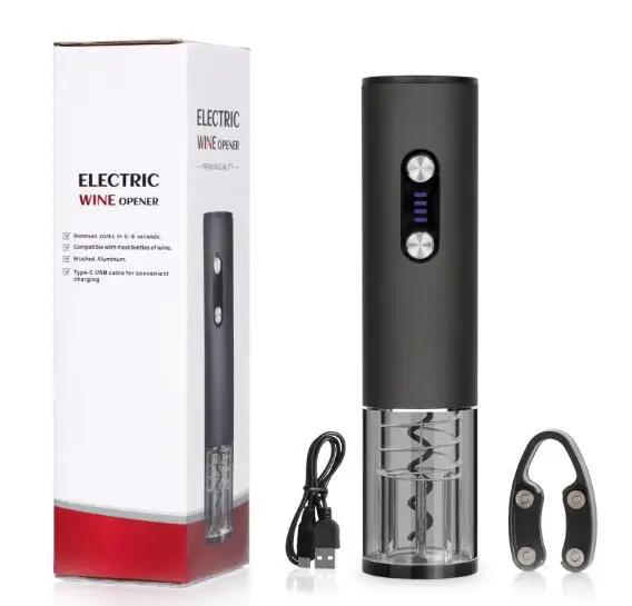 Innovative Kitchen & Tabletop Gadgets Electronic Corkscrew Wine Opener with Fast Opening Opener Trending Products
