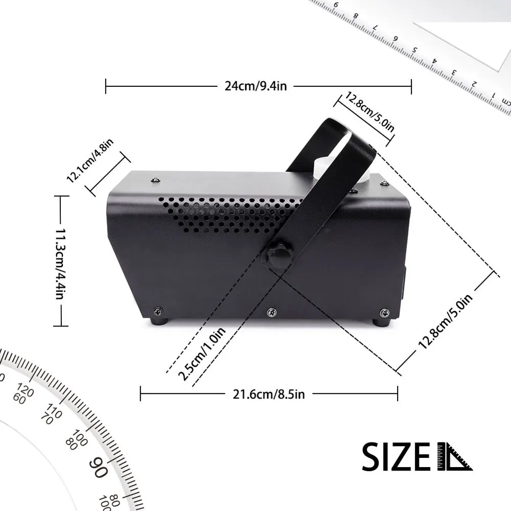 500W RGB Fog Machine Stage Light for Wedding Stage with Remote Control DJ Smoke Machine