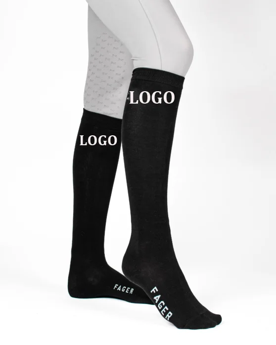 Wholesale Tall Barrel Running Pressure Custom Design Logo Horse Riding Equestrian Socks