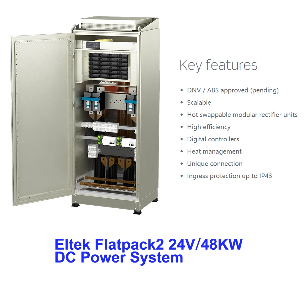 Новая Оригинальная IP43 Eltek Flatpack2 24 В 48 кВт система питания постоянного тока для морского использования с Smartpack2