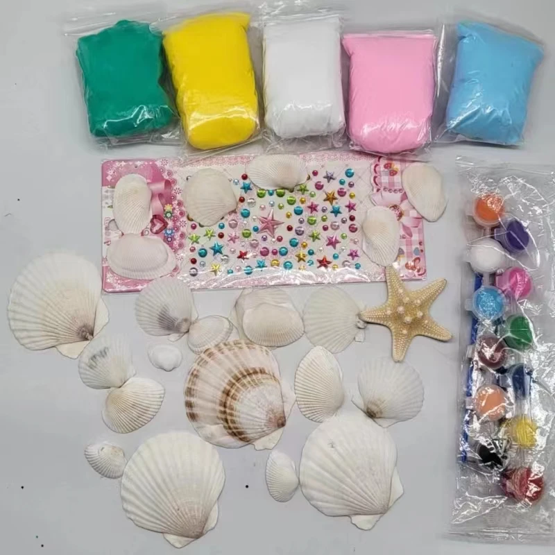 Art and Crafts Set Painting Drawing Birthday Gift Painting Crafts Sea Shell Painting Kit for Kids