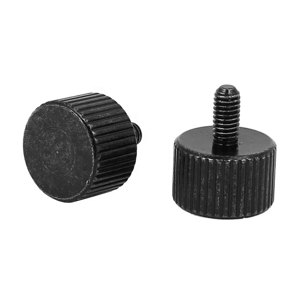 Stainless Steel  Flat Head Knurled Thumb Screw Knurled Screw Flat Slotted Thumb Screw M4 M6 M8 M10