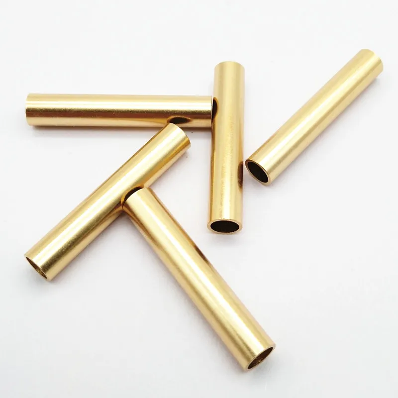 28mm Length brass tube for garment, small brass tube, hollow brass tube