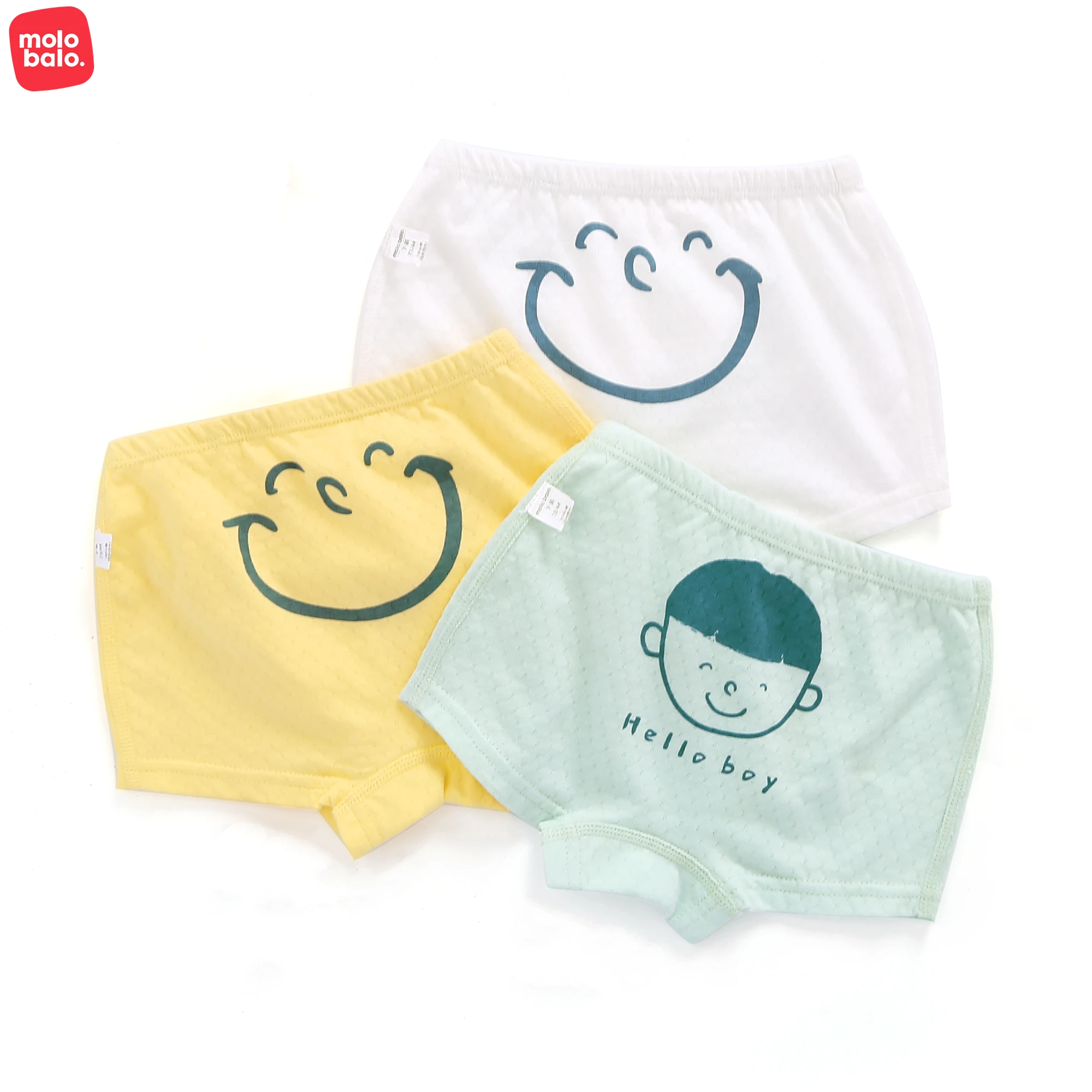 New Arrival 3 Picecs Kids Panties Boys Briefs 100% Cotton Underwear Lovely Cartoon Panties