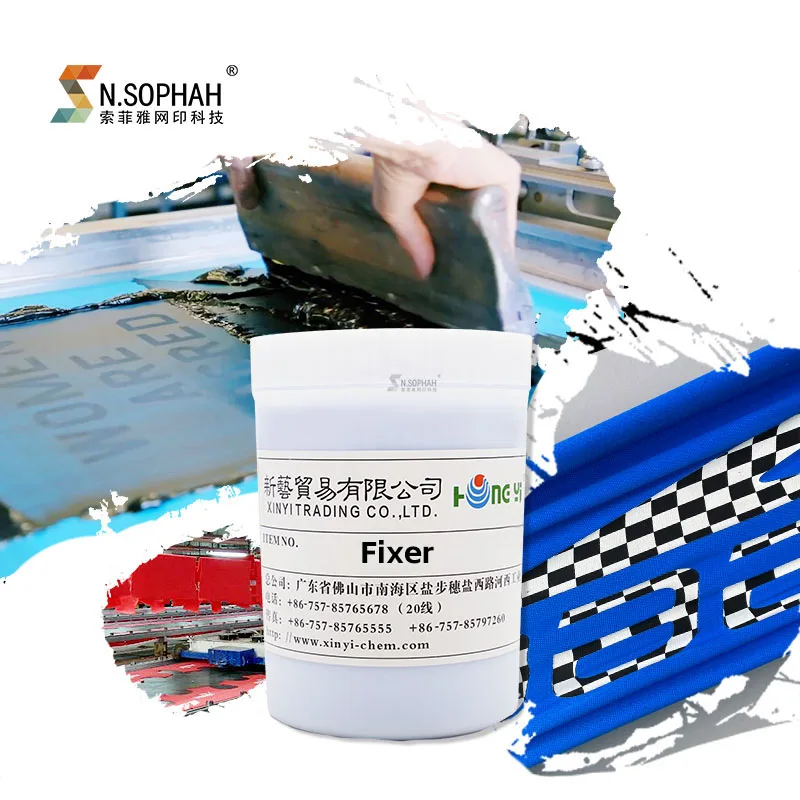 High Quality Wholesale Cross-linking Adhesive Water Based Screen Printing Fixer