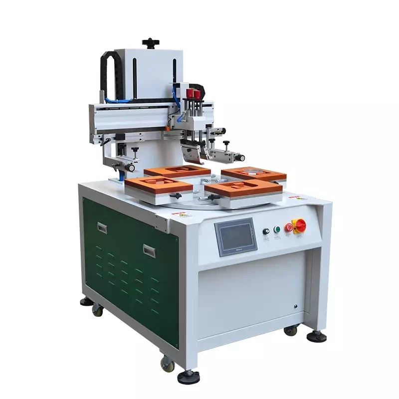 
Hot Sale Four stations rotary silk auto screen printing machine automatic mesin sablon 