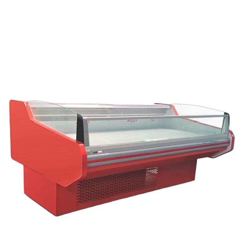 Butcher Meat Shop Refrigeration Equipment Supermarket Delicatessen Display Refrigerator Meat Cooler