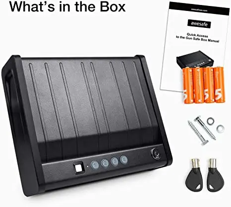 awesafe shelf safe secret safe metal safe Safe with Identification (Biometric Fingerprint Lock)