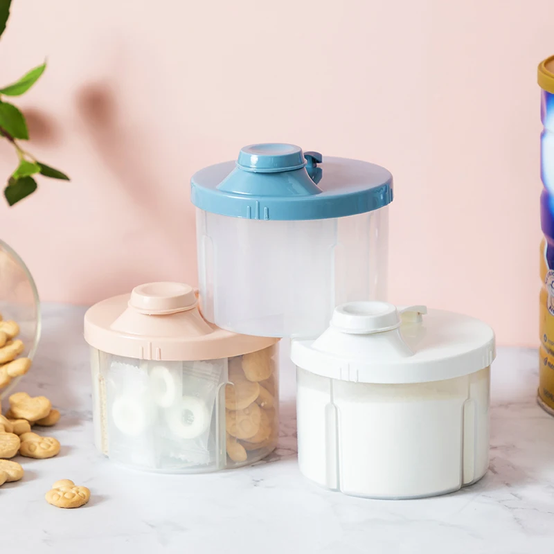 Multi-Functional Baby Milk Powder Case Storage Bottles with Compartments Plastic Containers for Food
