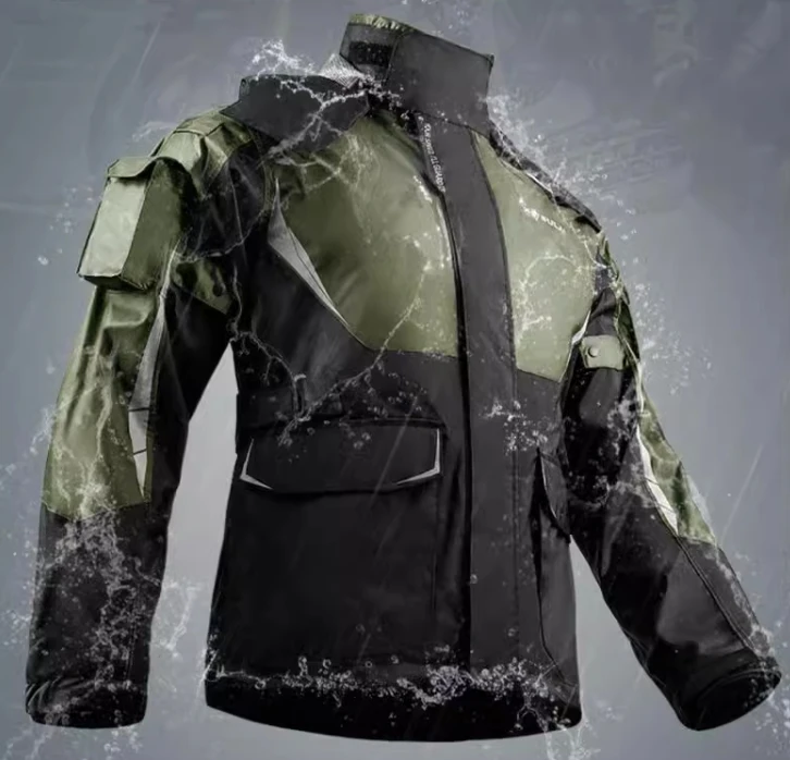 2024 OEM  Motorcycle raincoat rain pants full body rainproof motorcycle rainproof riding suit set thick waterproof  rain suit