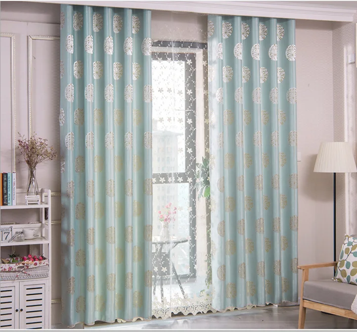 Popular Curtain Material Rolls Fabric Jacquard Curtain Fabric Blackout For Livingroom