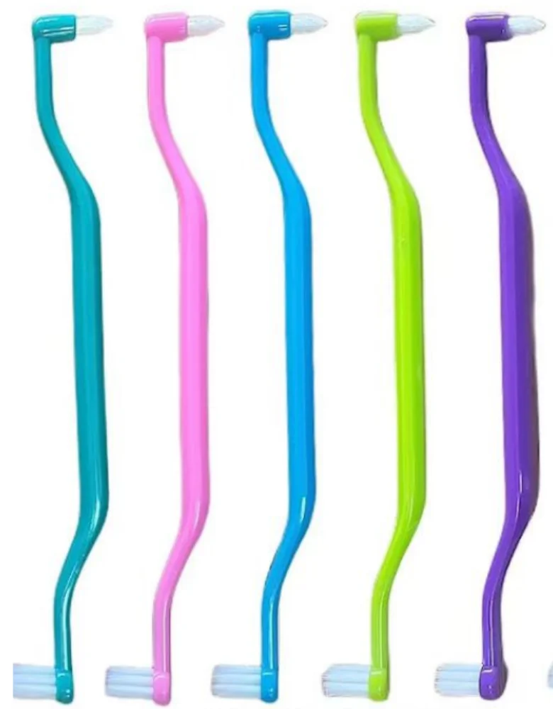 Plastic Interdental Toothbrush Small Pointed Intertooth Brush for Cleaning Tooth Stain Eraser