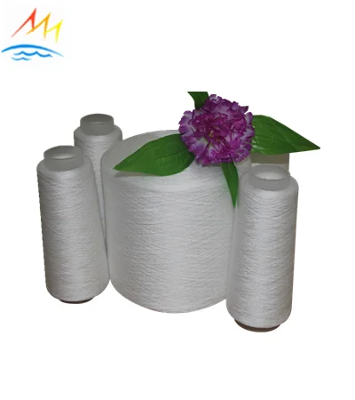 100% polyester ring spun waxed yarn pe 30/1 on paper cone for knitting or weaving