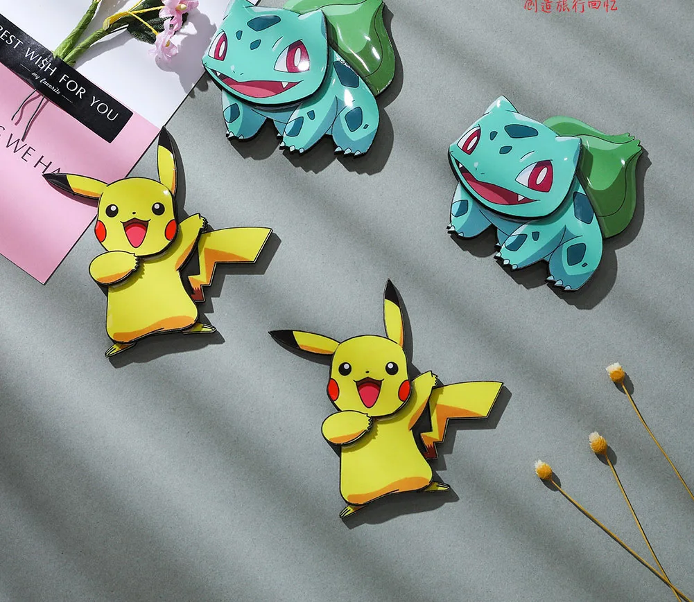 Новый мультяшный аниме Poke Pika Bulbasaur Mario магнит на холодильник креативный 3D Прекрасный магнитный рекламные подарки